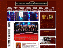 Tablet Screenshot of mena2008.menatravelawards.com